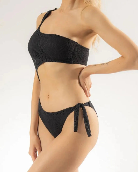 Sun Sational Cutout One-Piece Beachwear Black Honeycomb